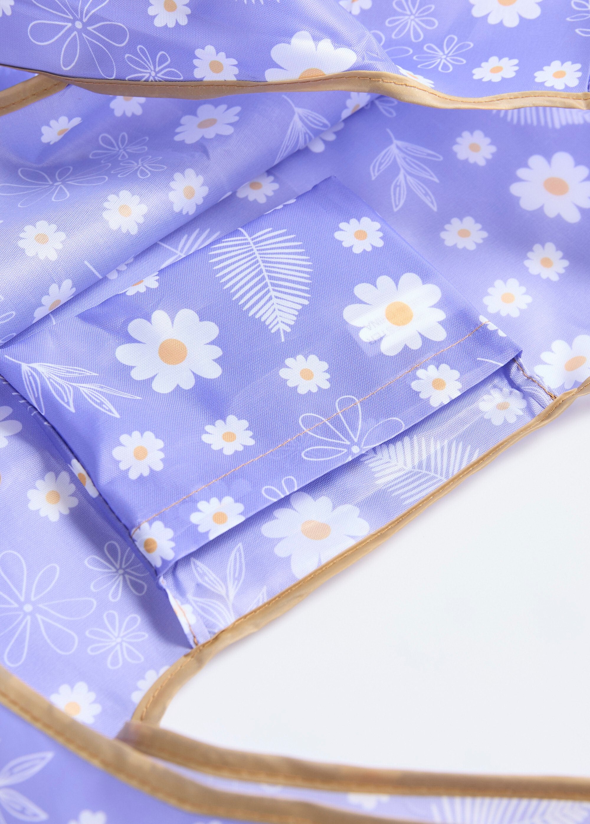 Foldable_shopping_bag,_daisy_print_Purple_DE2_slim