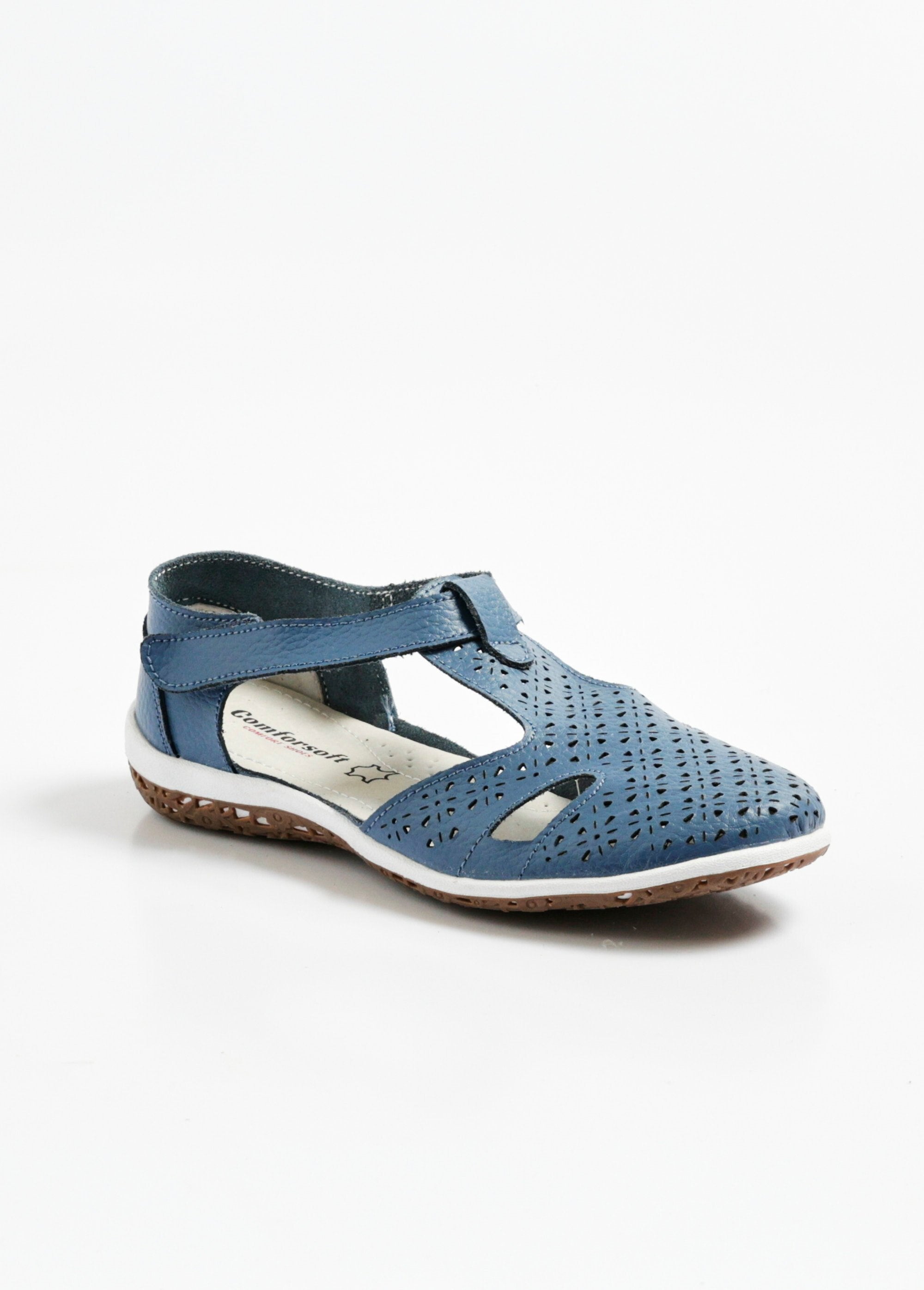 Comfortable_openwork_leather_ballerinas_with_Velcro_Blue_FA1_slim