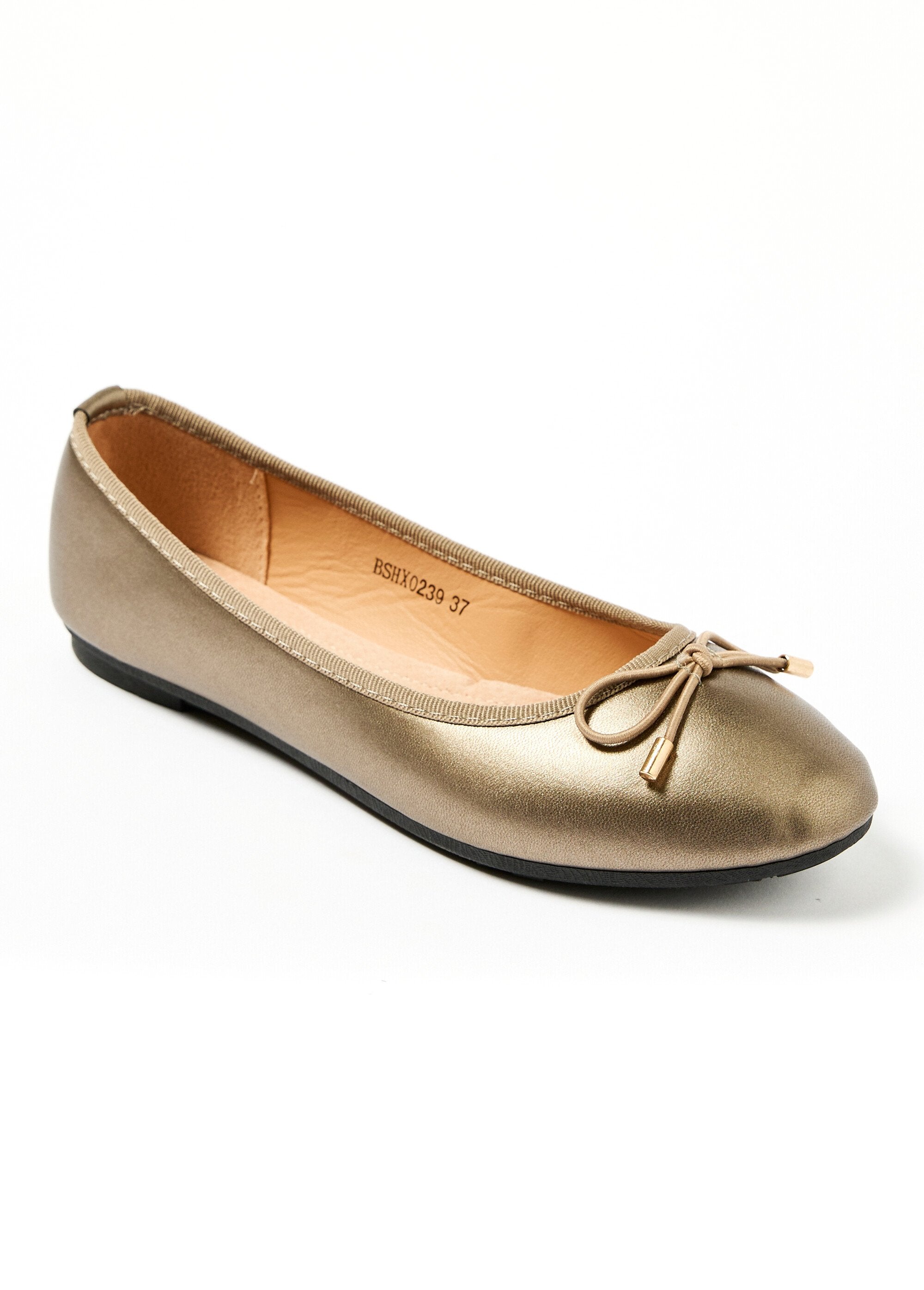 Flat_heel_ballerinas_with_small_bow_Golden_FA1_slim