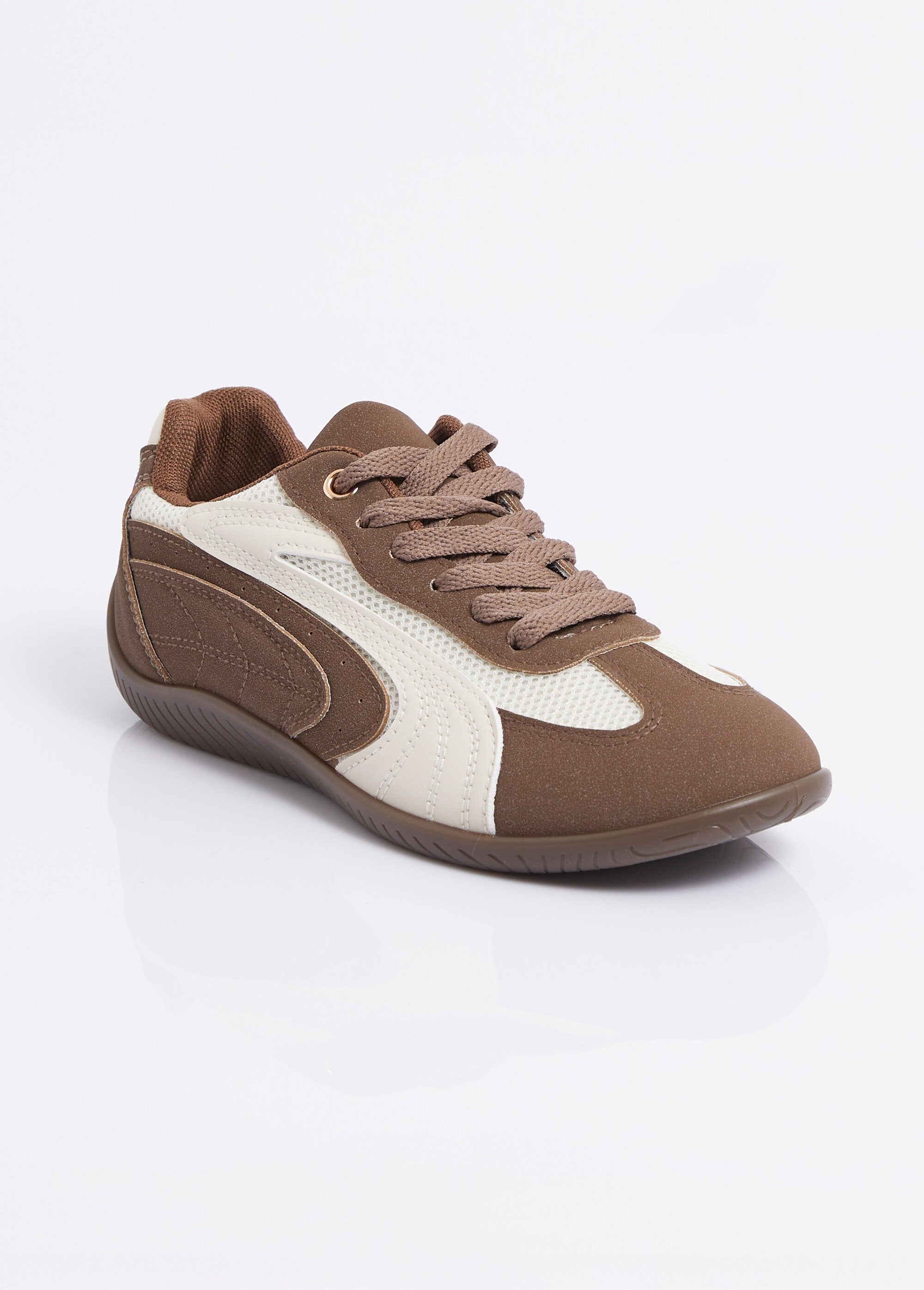Two-tone,_two-material_lace-up_sneakers_Brown_FA1_slim