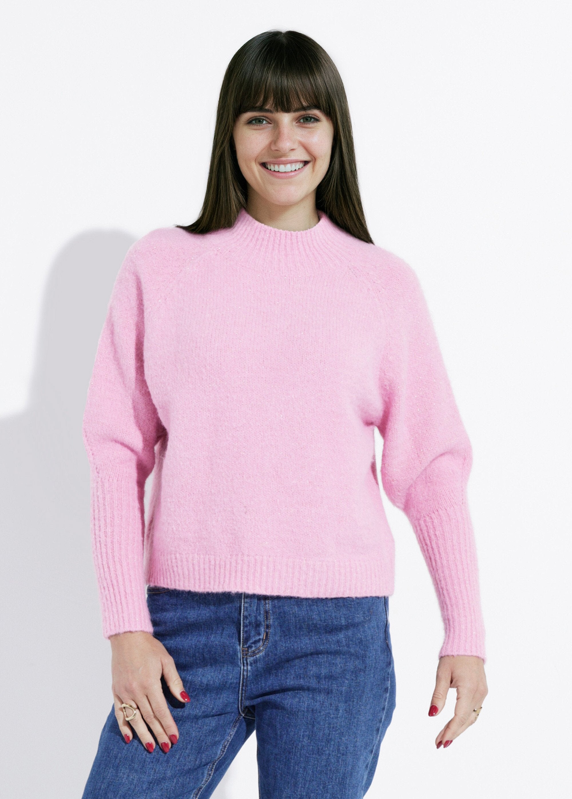 Shiny_knit_high_neck_sweater_Pink_FA1_slim