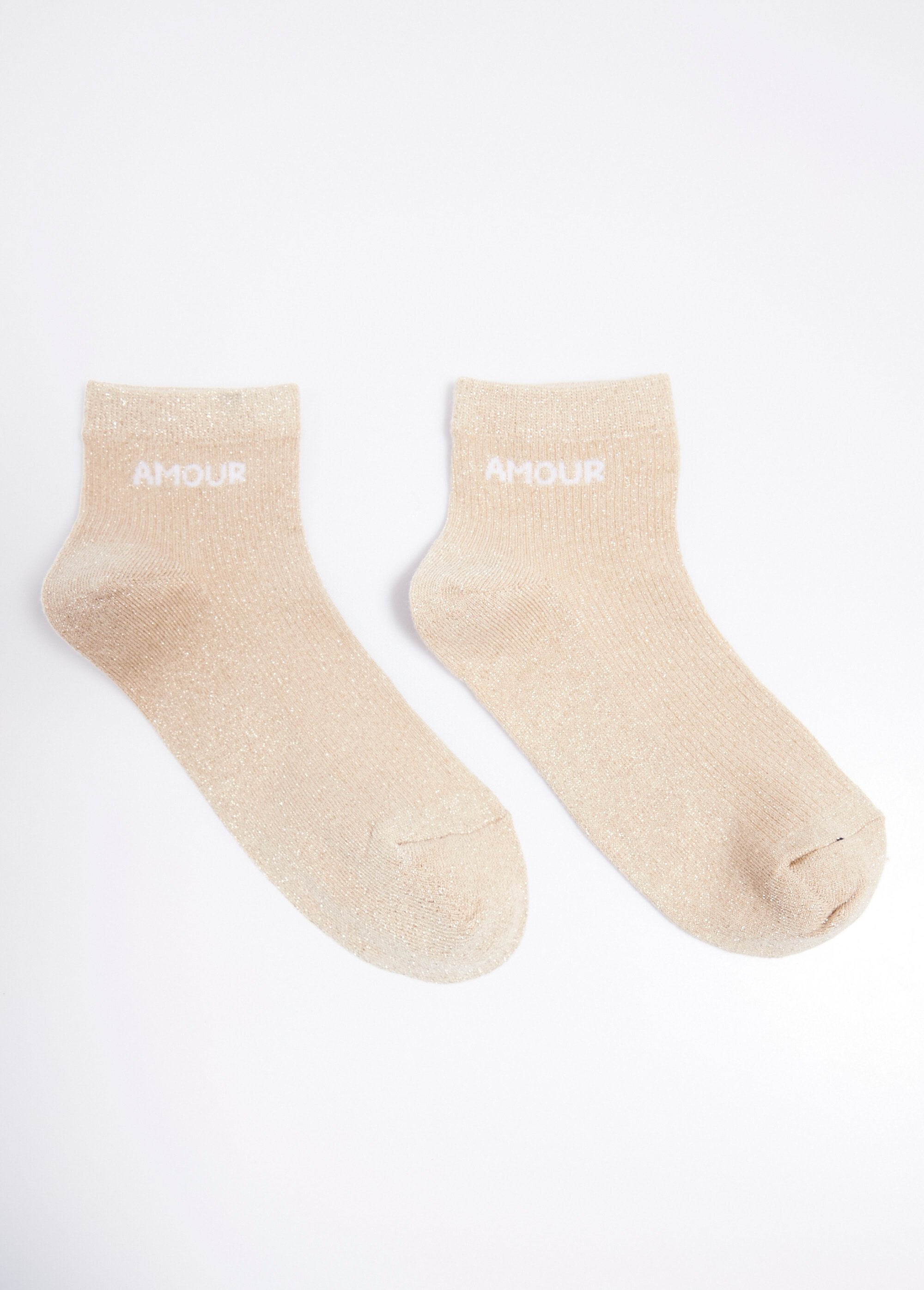 Metallic_thread_socks,_LOVE_message_Light_beige_FA1_slim