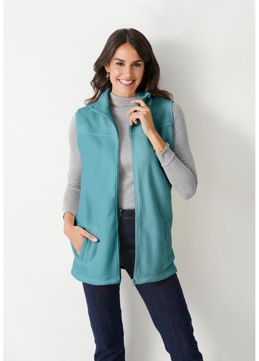 Zipped_sleeveless_fleece_jacket_Mint_green_FA1_slim