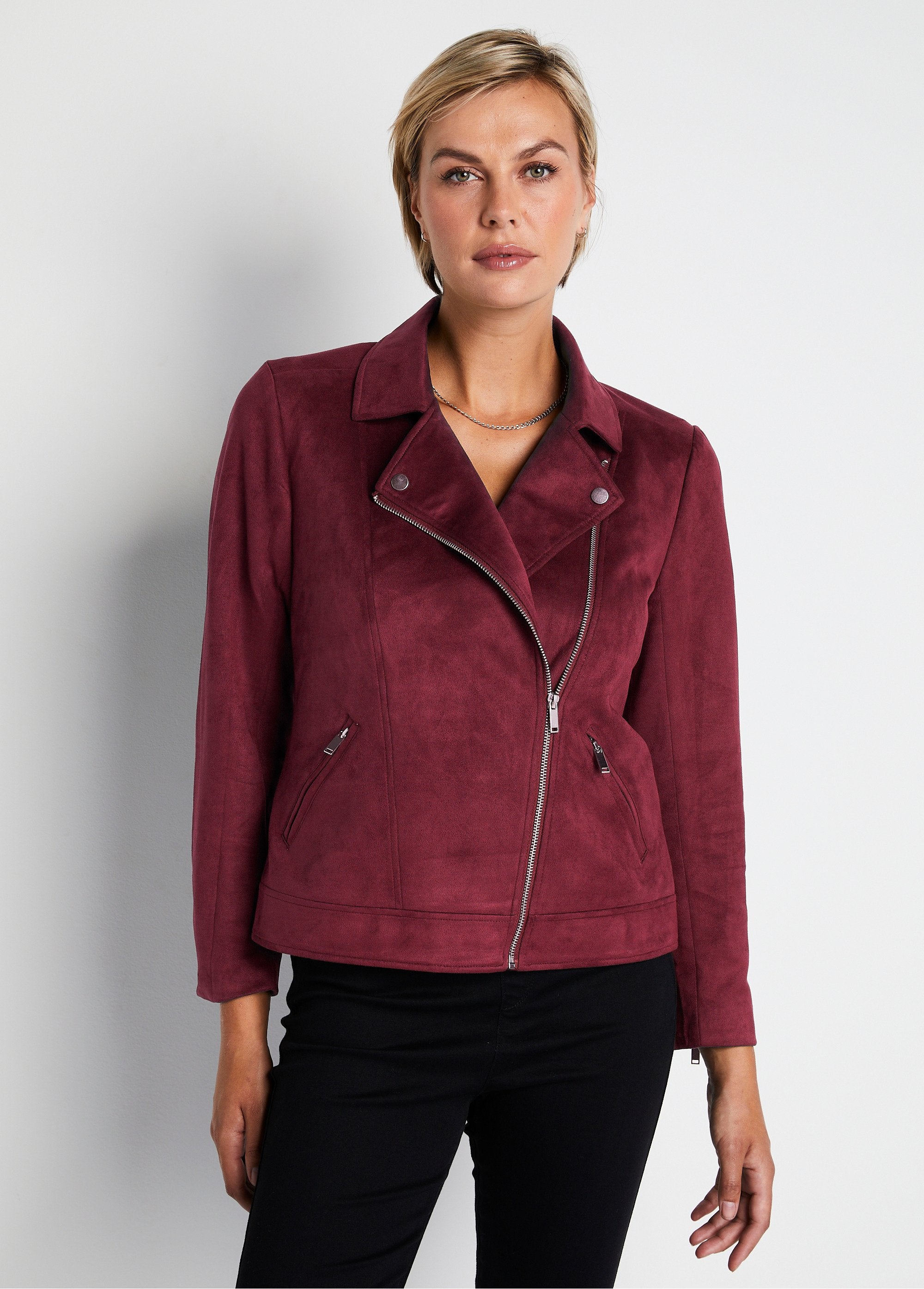 Short_zipped_jacket_in_suede_fabric_Plum_FA1_slim