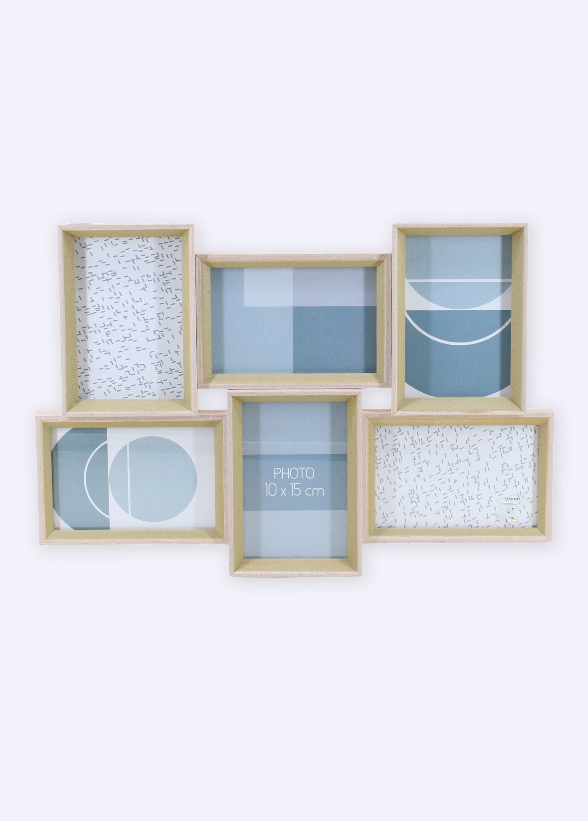 Photo_frame_for_6_photos,_in_light_wood_Natural_FA1_slim