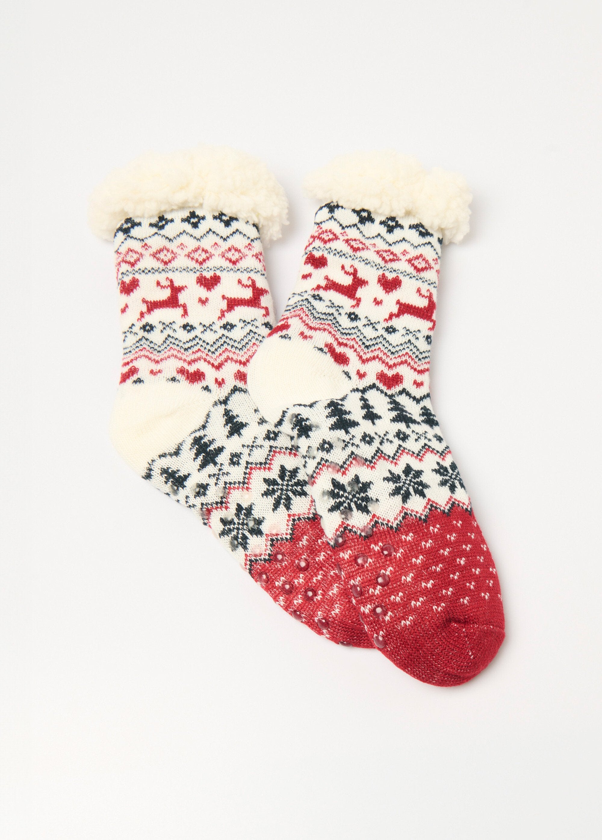 Chaussettes_chaudes_intérieur_polaire_Bordeaux_FA1_slim