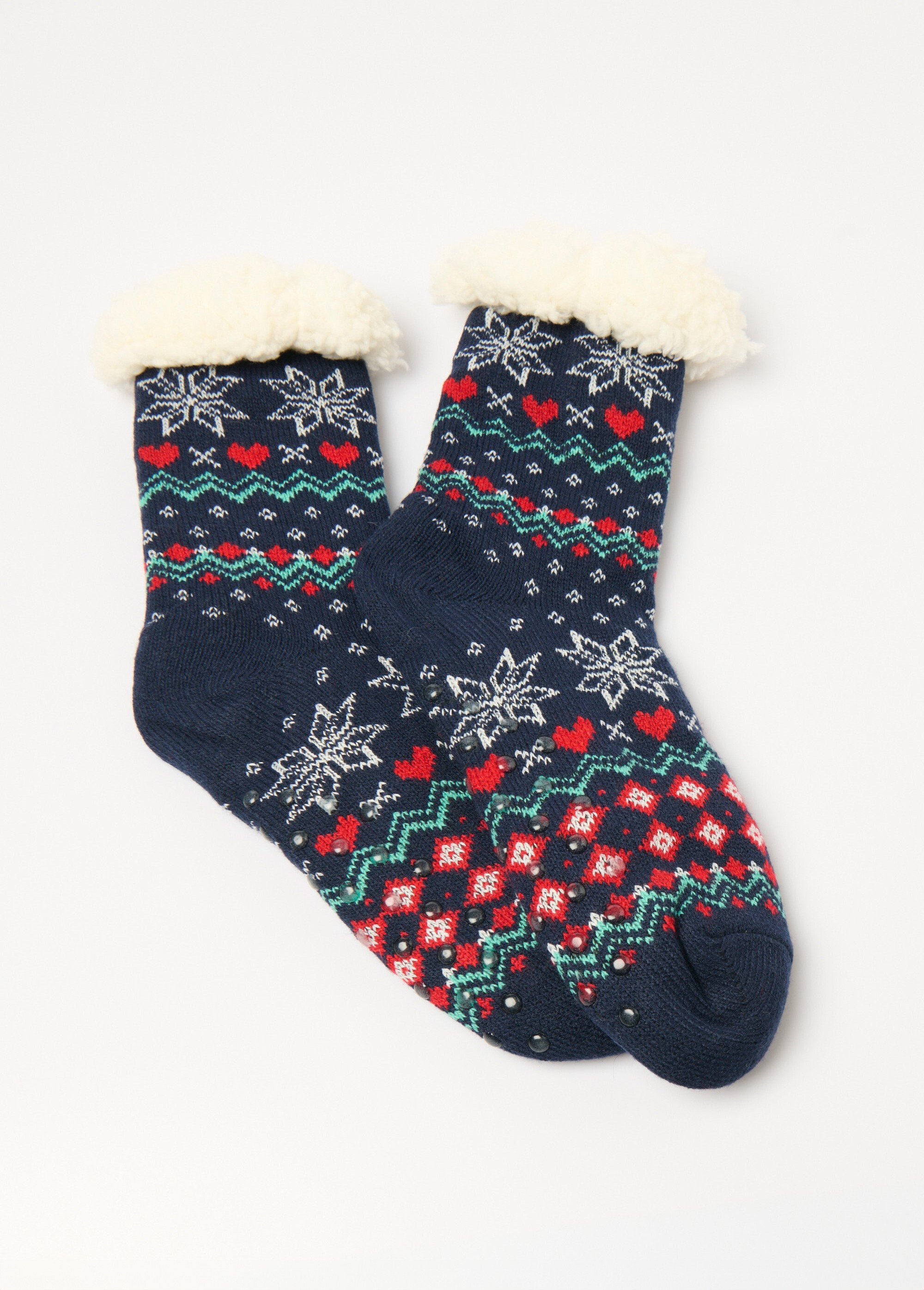 Chaussettes_chaudes_intérieur_polaire_Bleu_FA1_slim