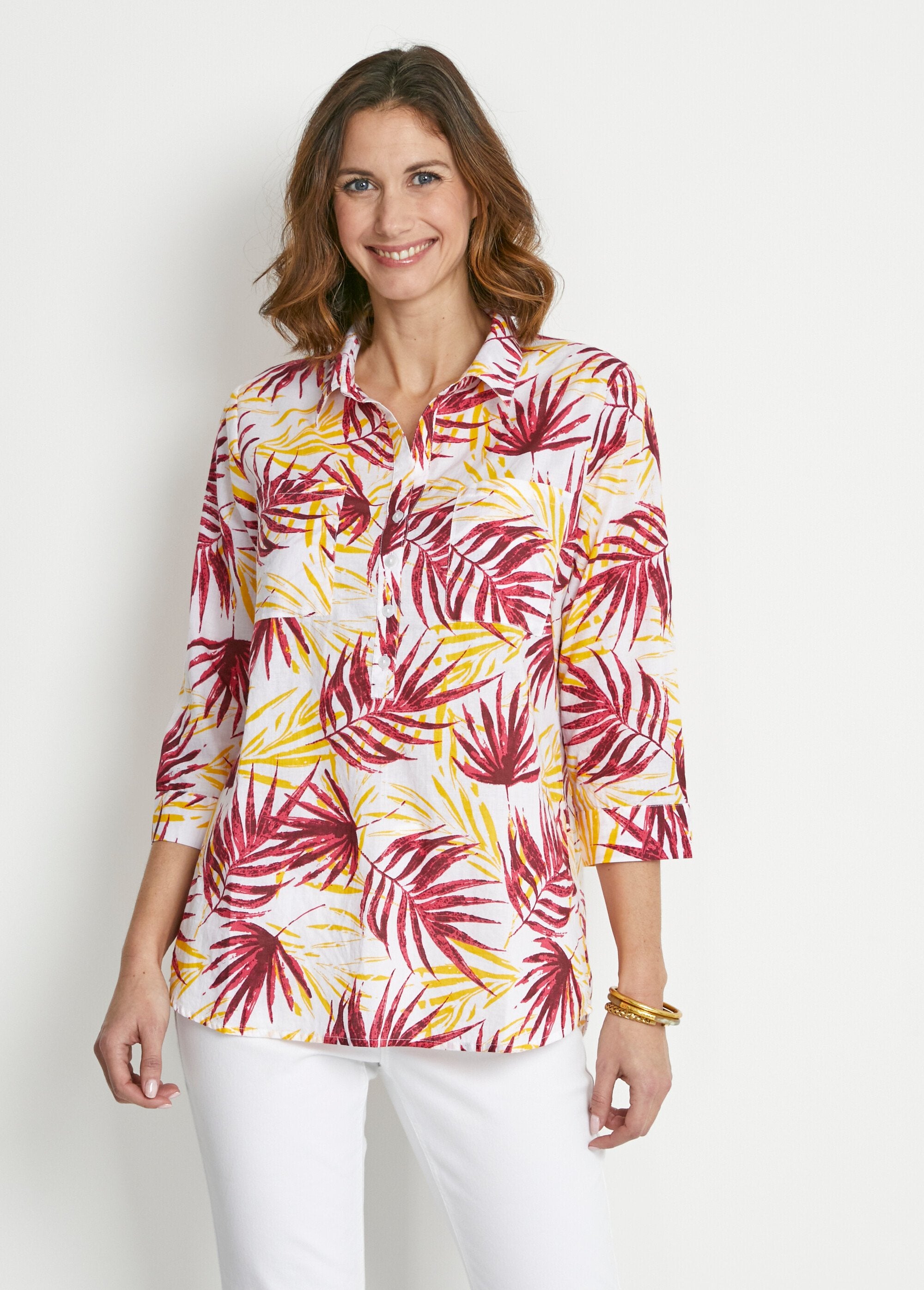 Long_printed_cotton_buttoned_blouse_Red_print_FA1_slim