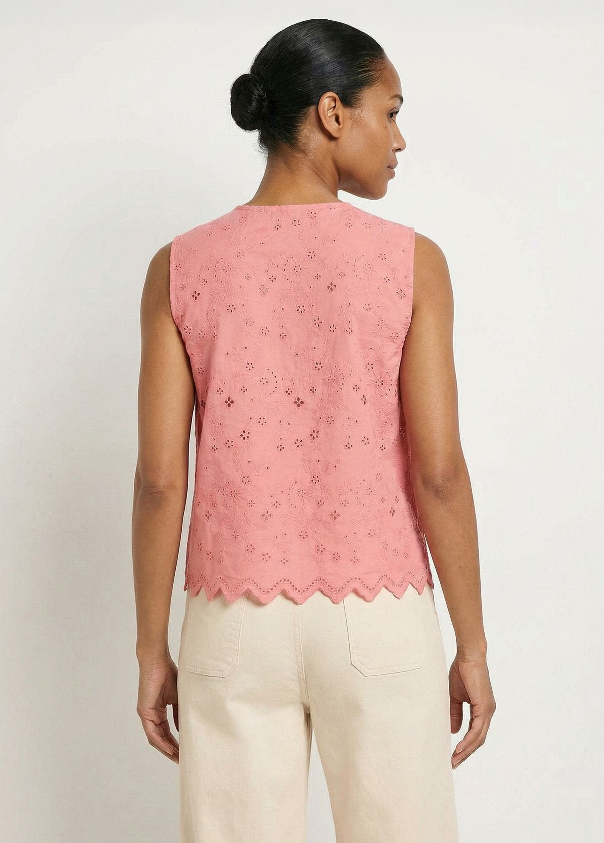Broderie_anglaise_cotton_button-up_tank_top_Candy_pink_DO1_slim