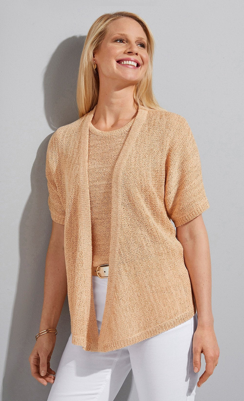 Shiny_knit_bolero_vest_Salmon_FA1_slim