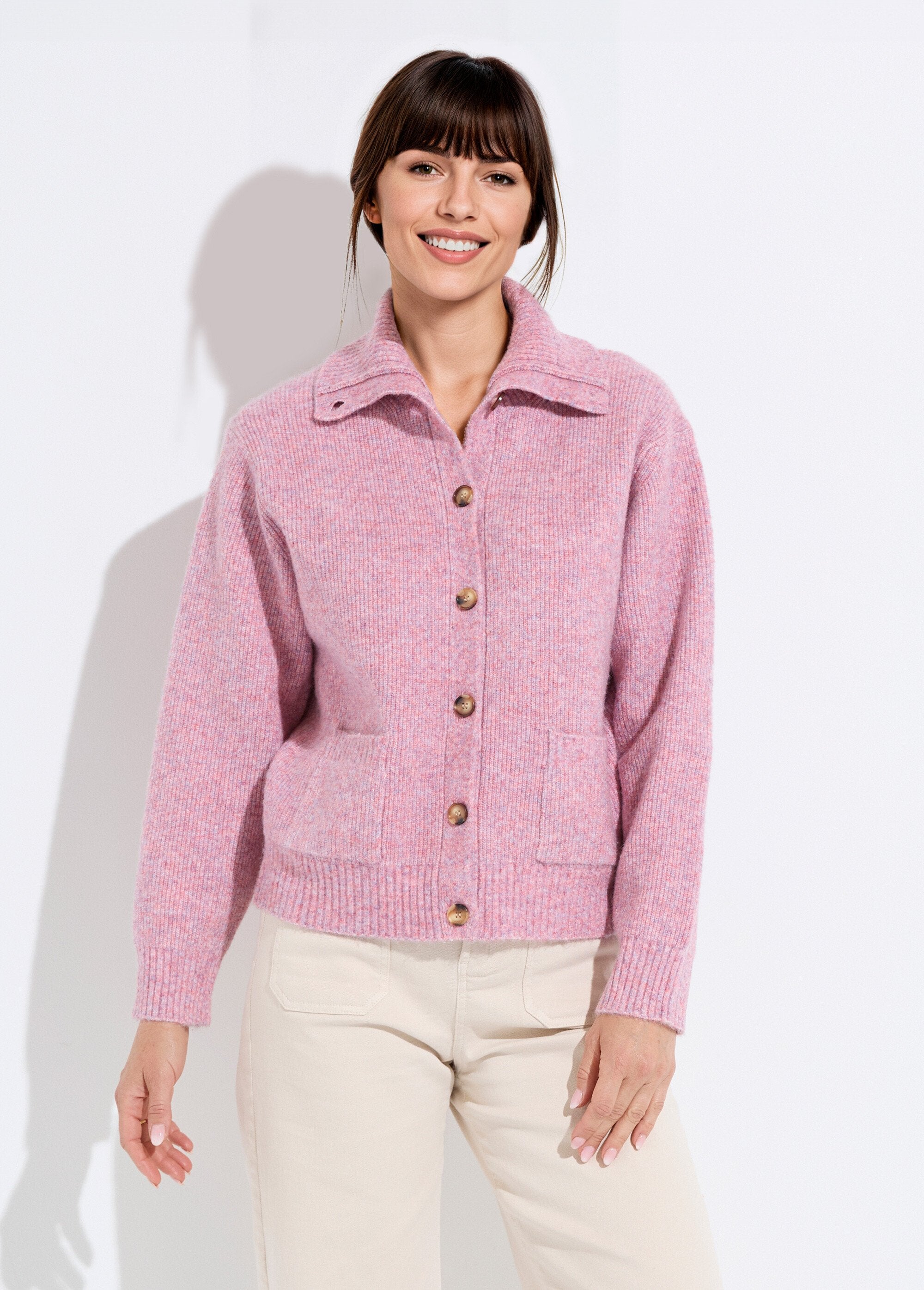Warm_ribbed_button-down_cardigan_with_wool_and_recycled_fibers_Pink_FA1_slim