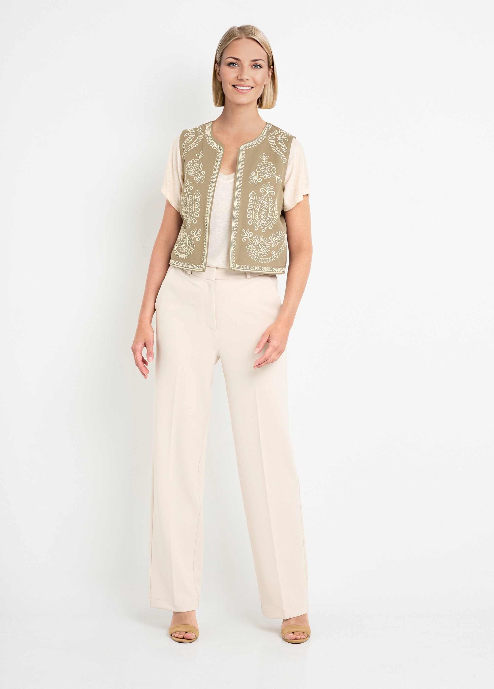 Gilet_sans_manches_brodé_style_scandinave_Kaki_SF1_slim