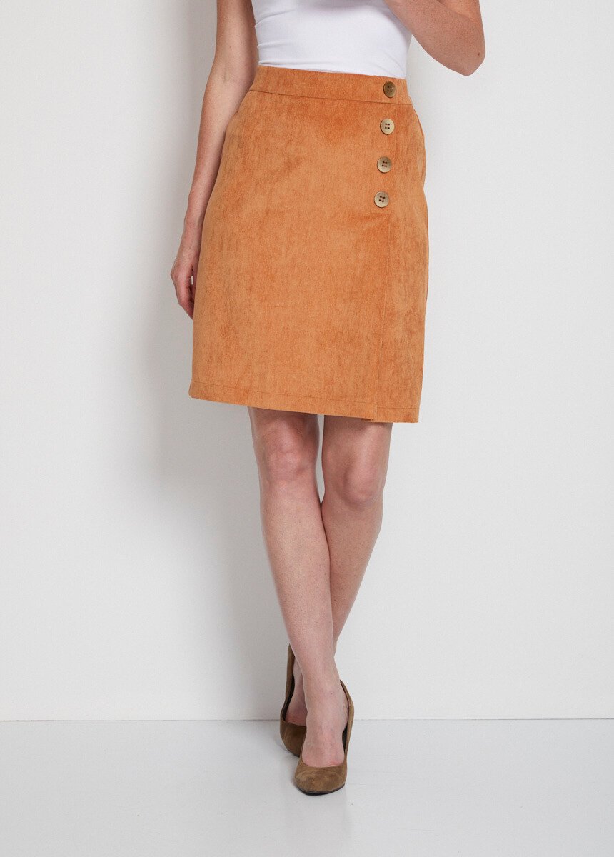 Short_velvet_wrap_effect_skirt_Caramel_FA1_slim