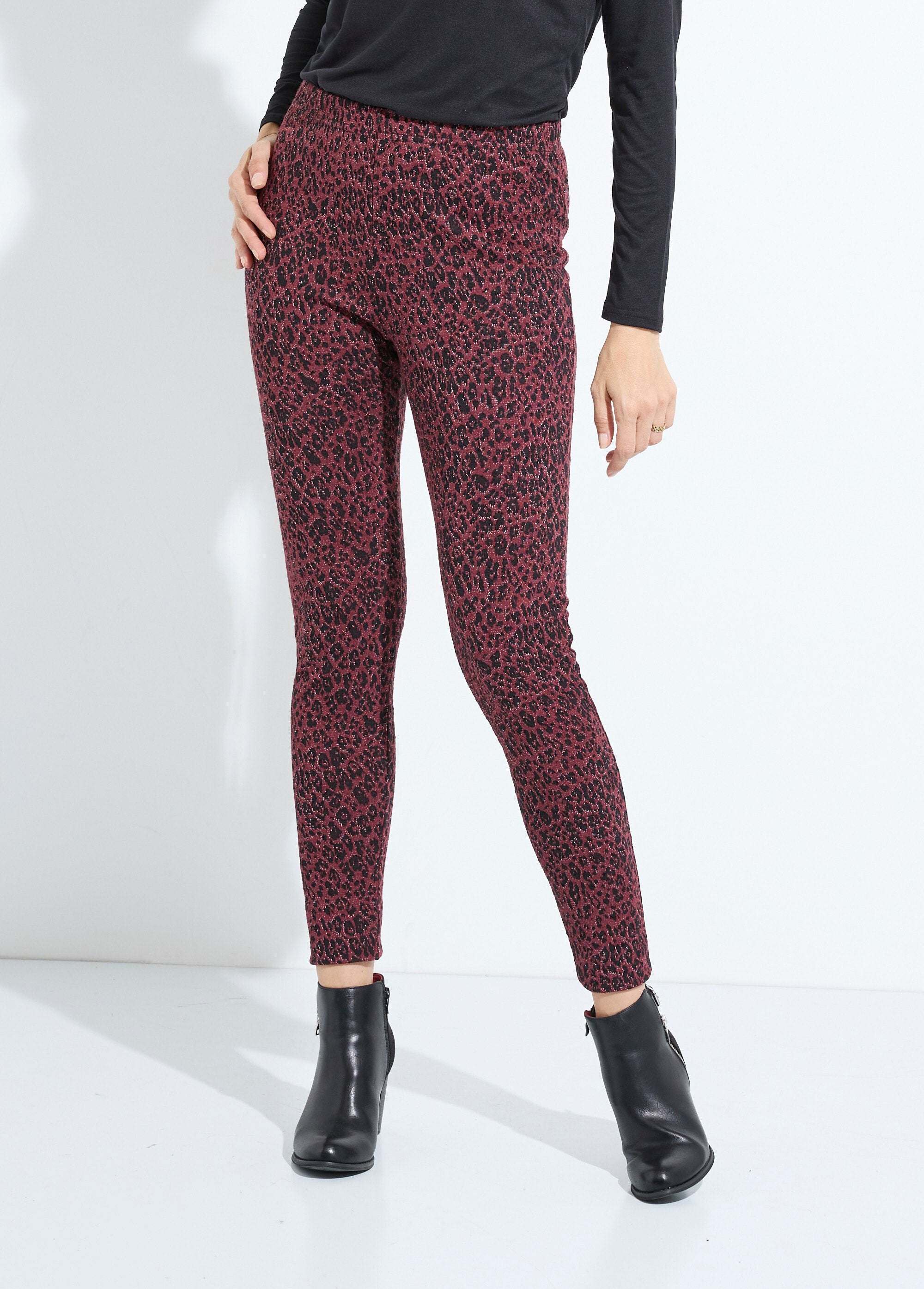 Animal_skin_jacquard_leggings_with_elasticated_waist_Blackcurrant_and_black_FA1_slim