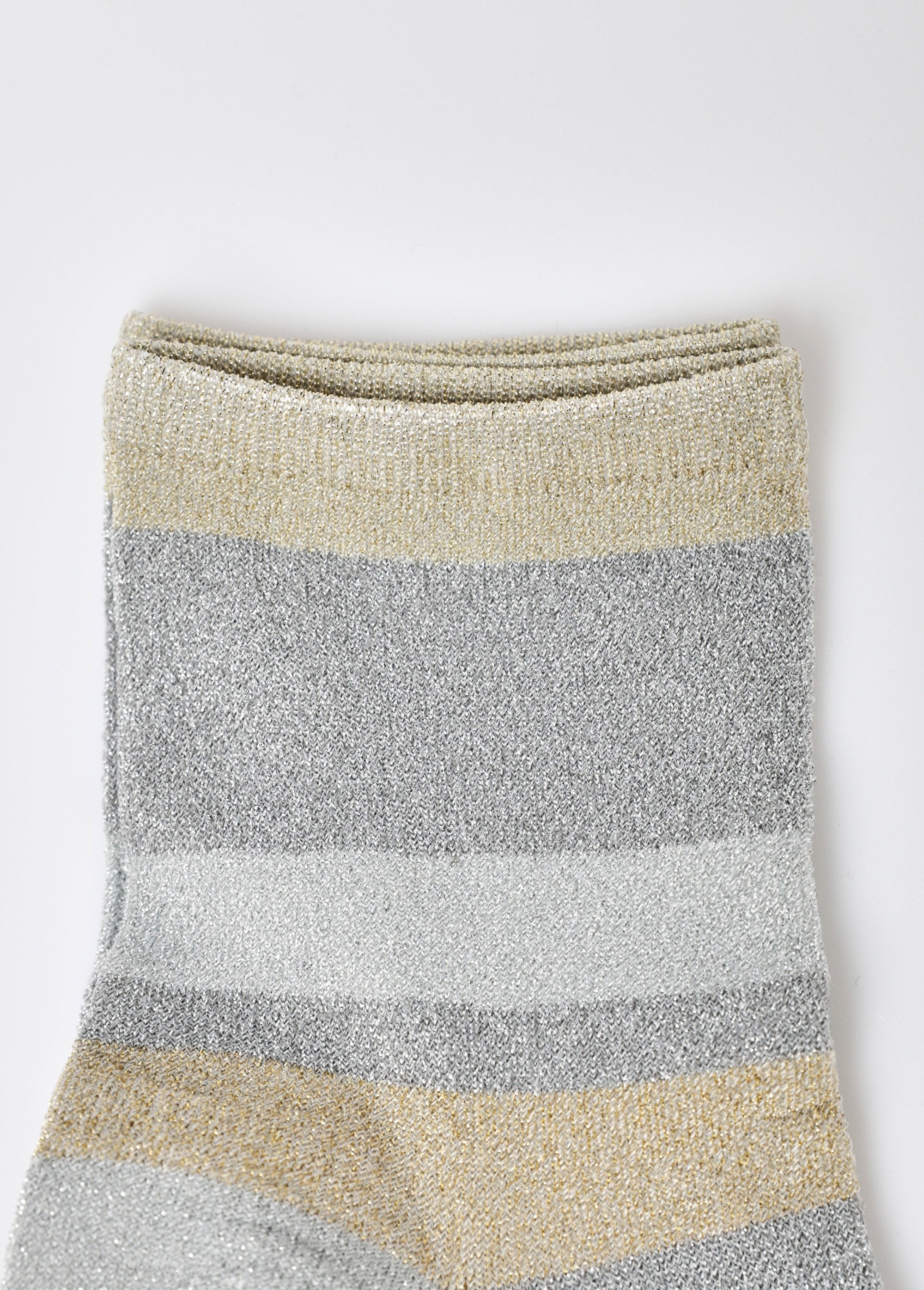Lot_de_2_Chaussettes_lignes,_métallisé_Gris_DE2_slim
