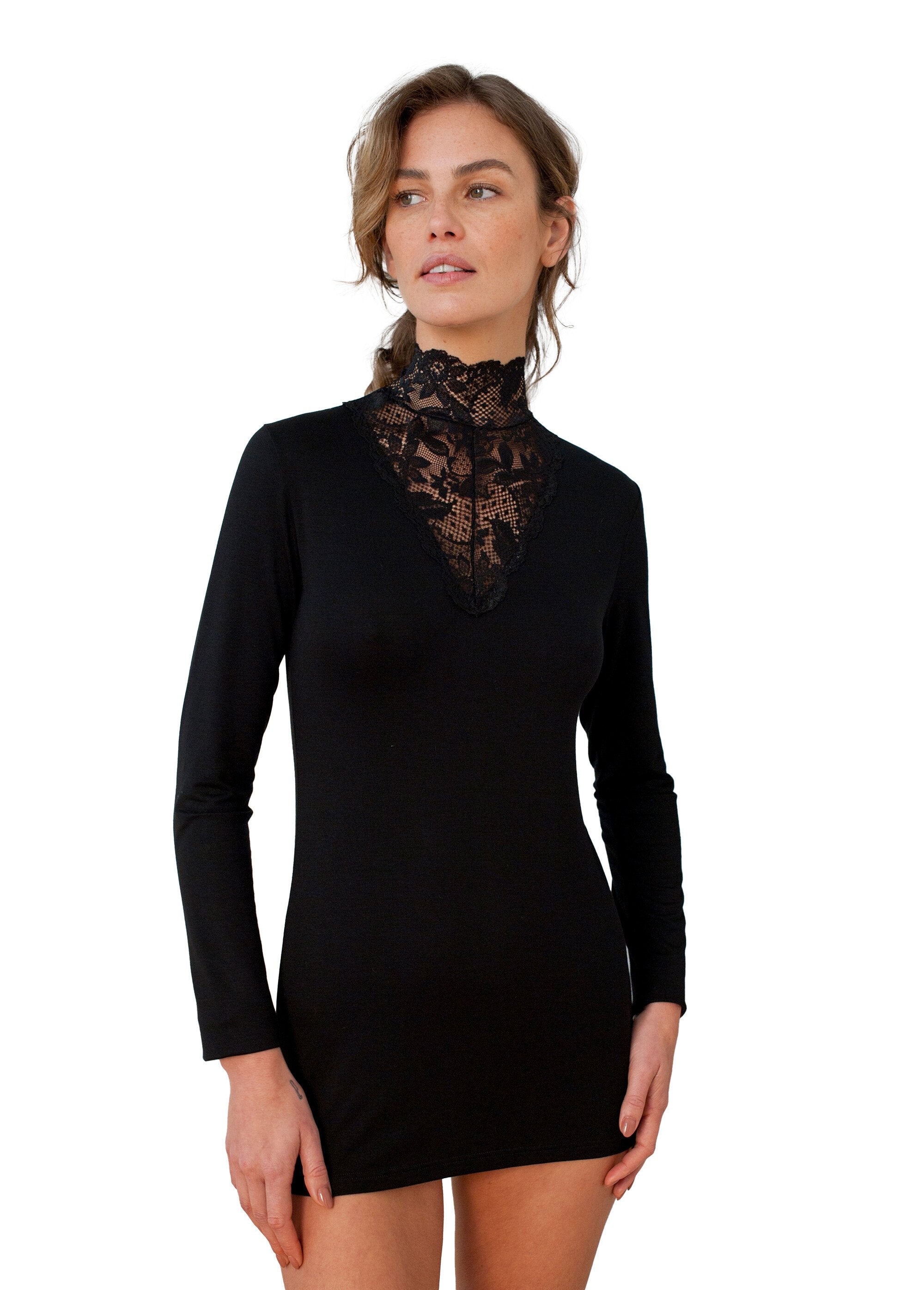 Long-sleeved_high-neck_lace_undershirt_Black_FA1_slim