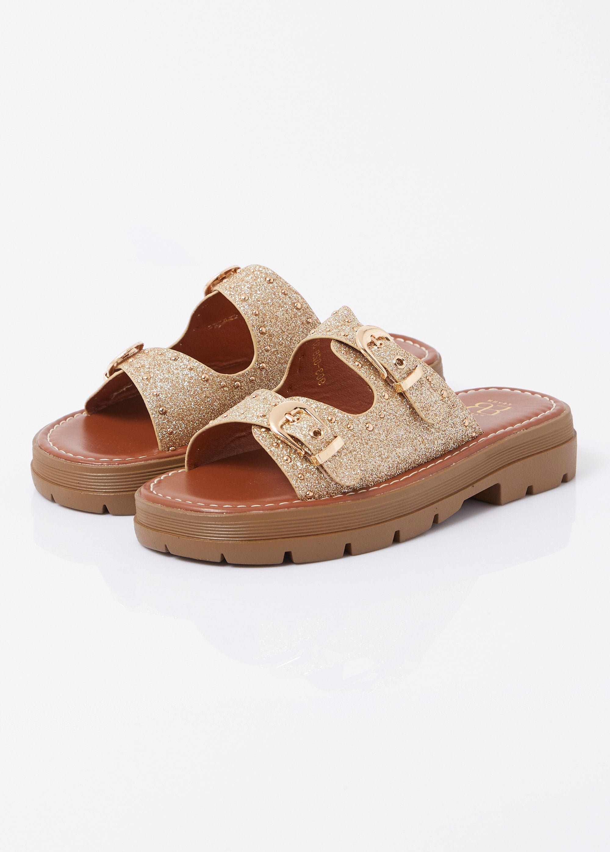 Studded_strap_mules,_notched_sole_Golden_DE1_slim
