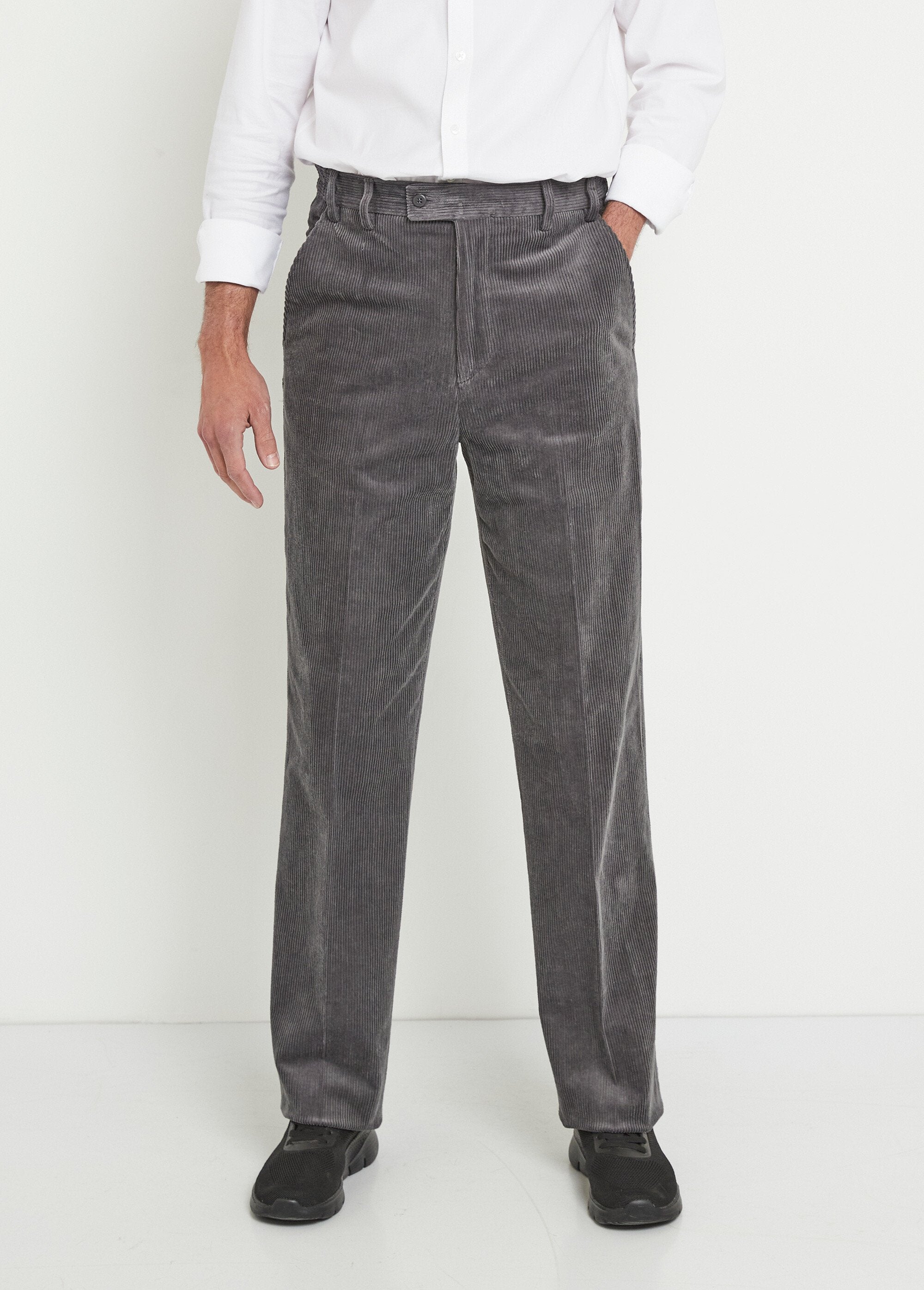 Straight-leg_pants_with_comfort_elastic_waistband_Grey_velvet_FA1_slim