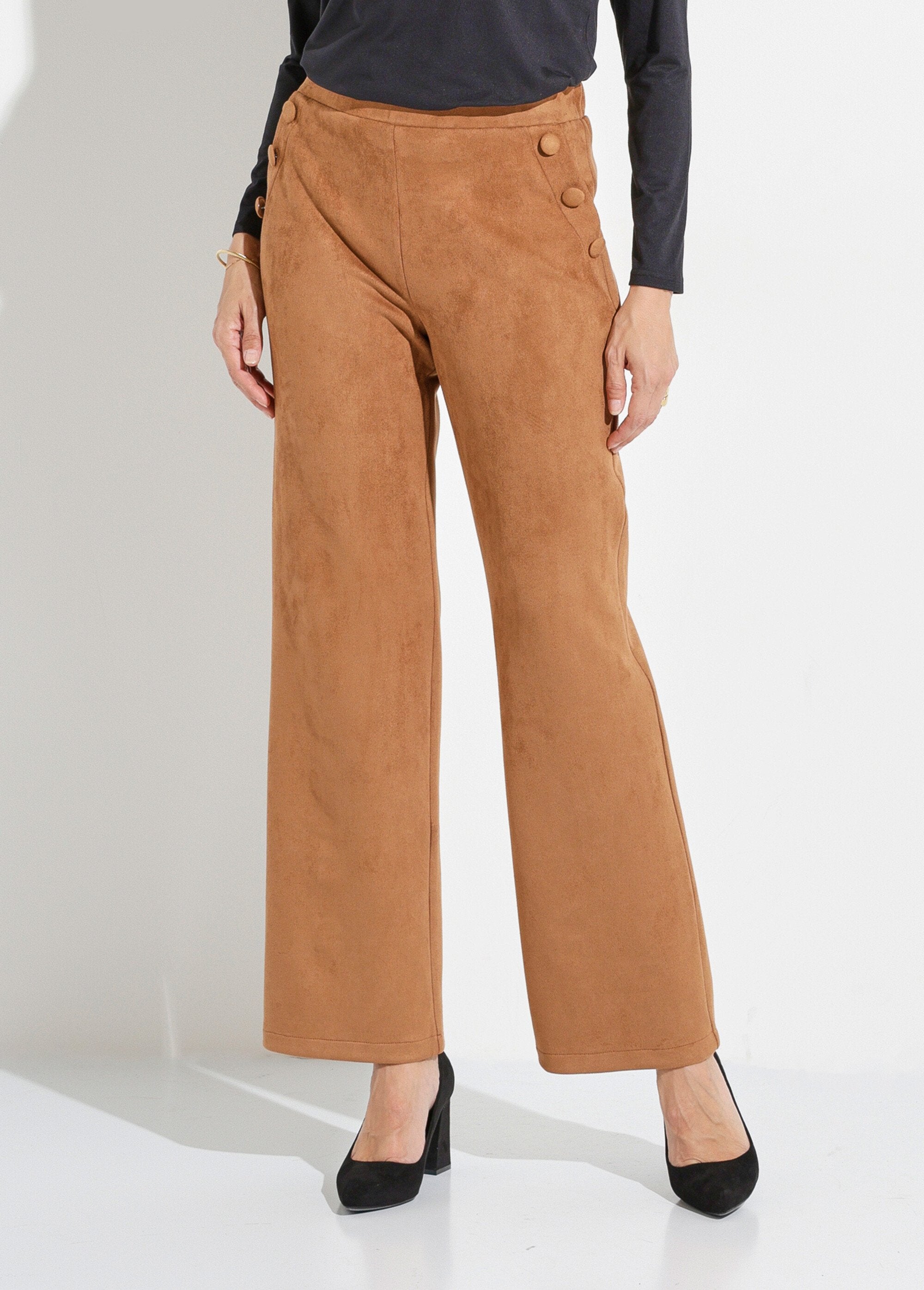 Straight-leg_trousers_with_elasticated_waistband_in_suede_fabric_camel_FA1_slim