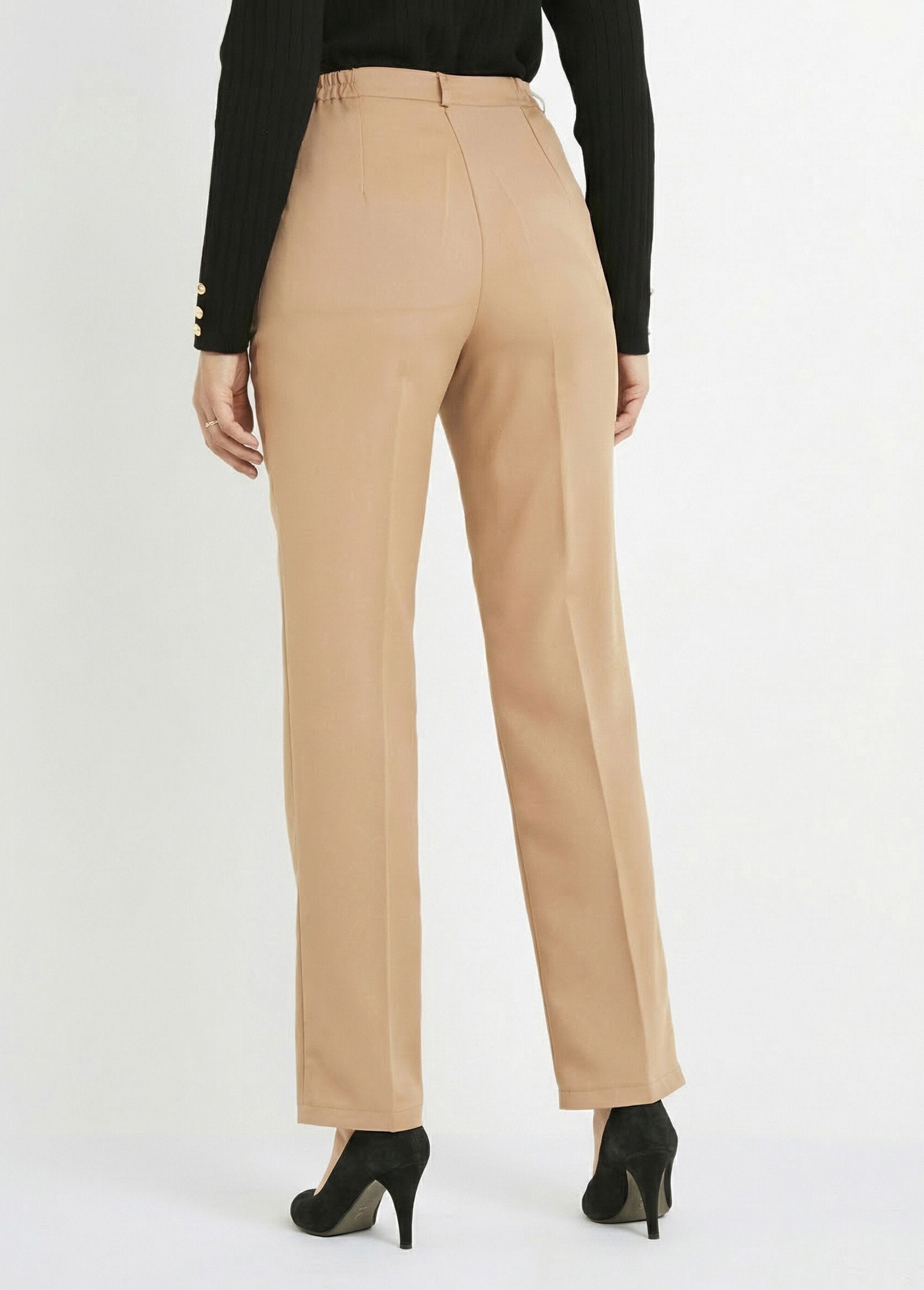 Plain_straight-leg_pants_with_semi-elasticated_waistband_Beige_DO1_slim