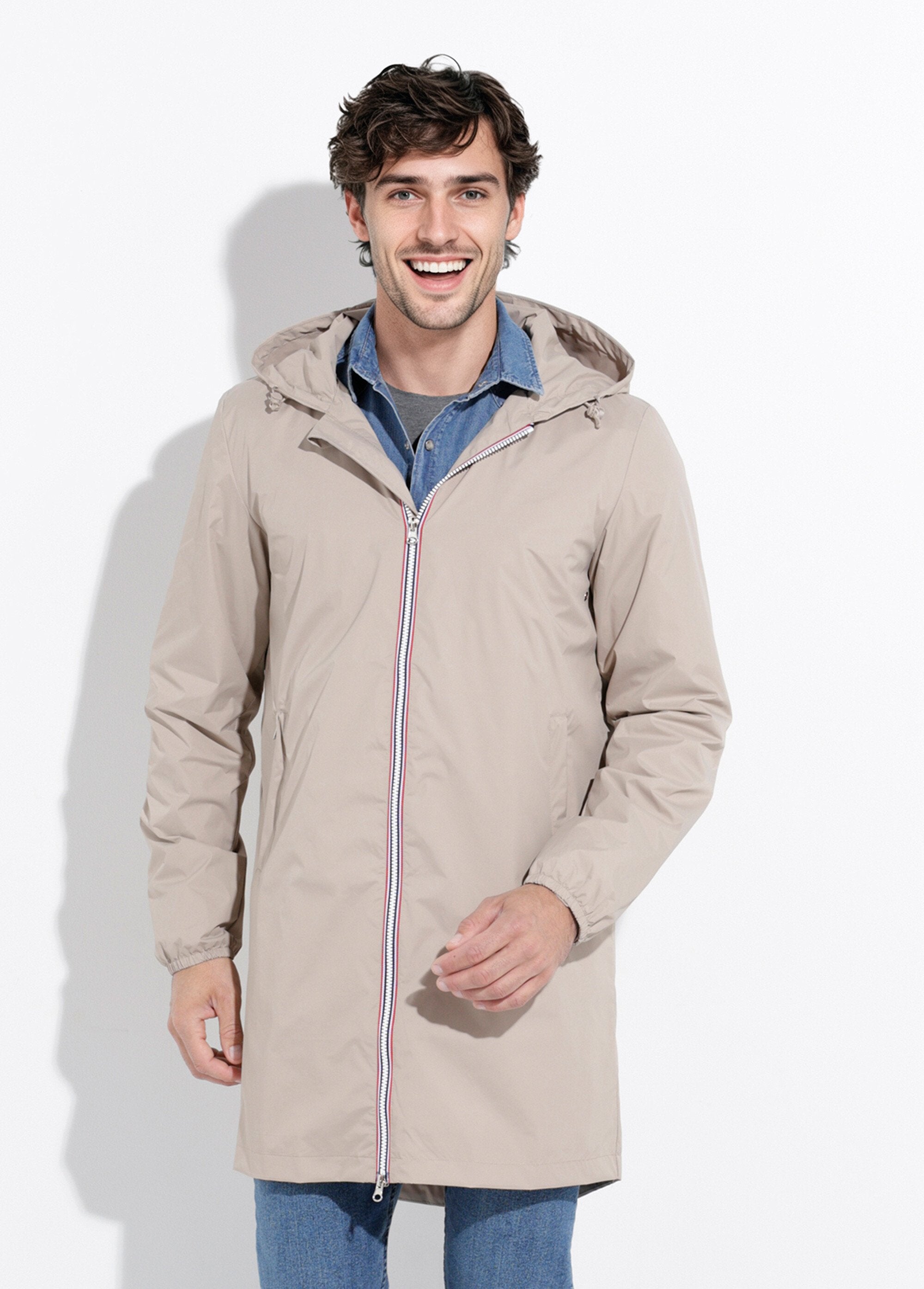Trendy_long_water-repellent_parka_Beige_FA1_slim
