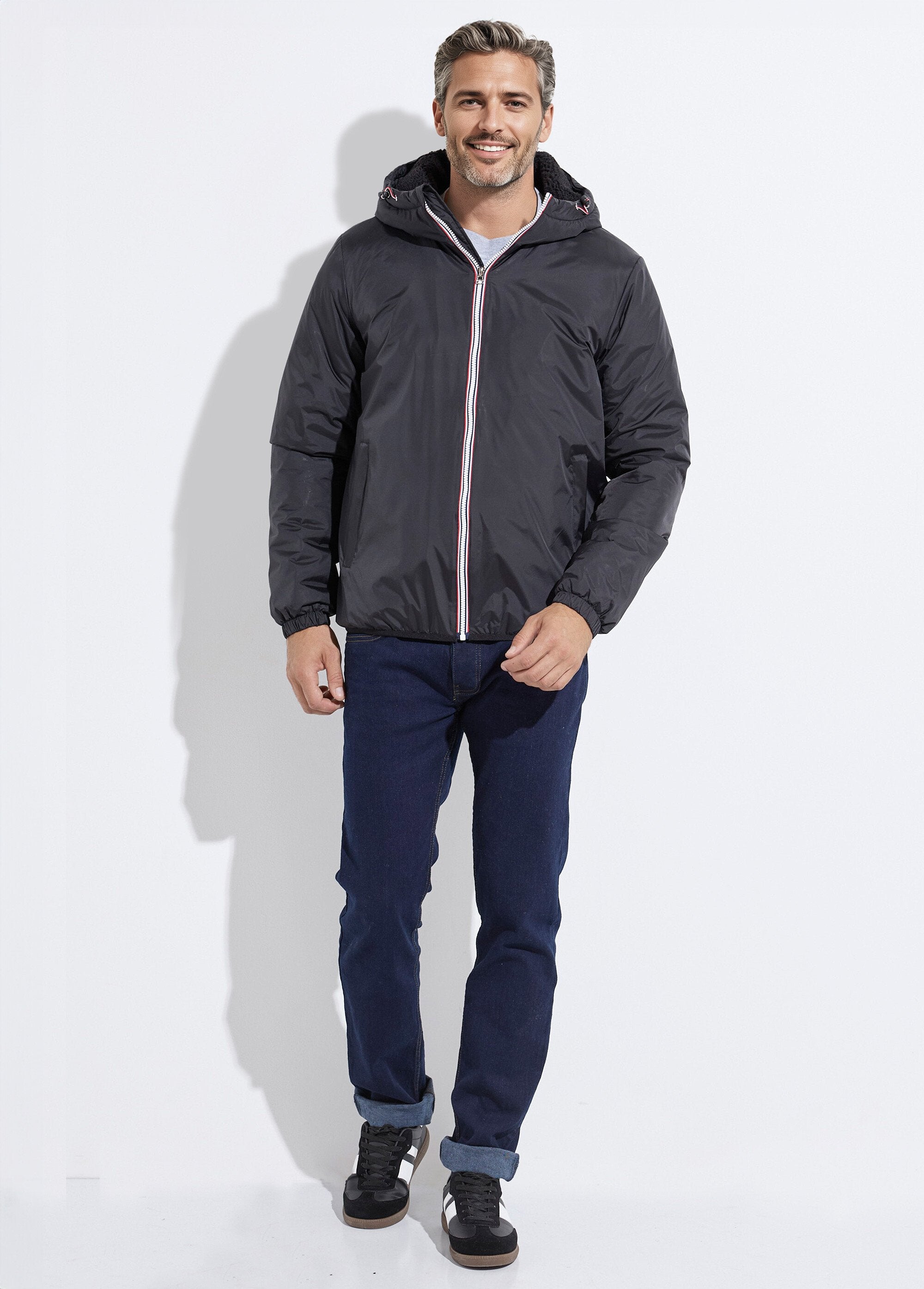 Trendy_long_water-repellent_parka_Khaki_SF1_slim