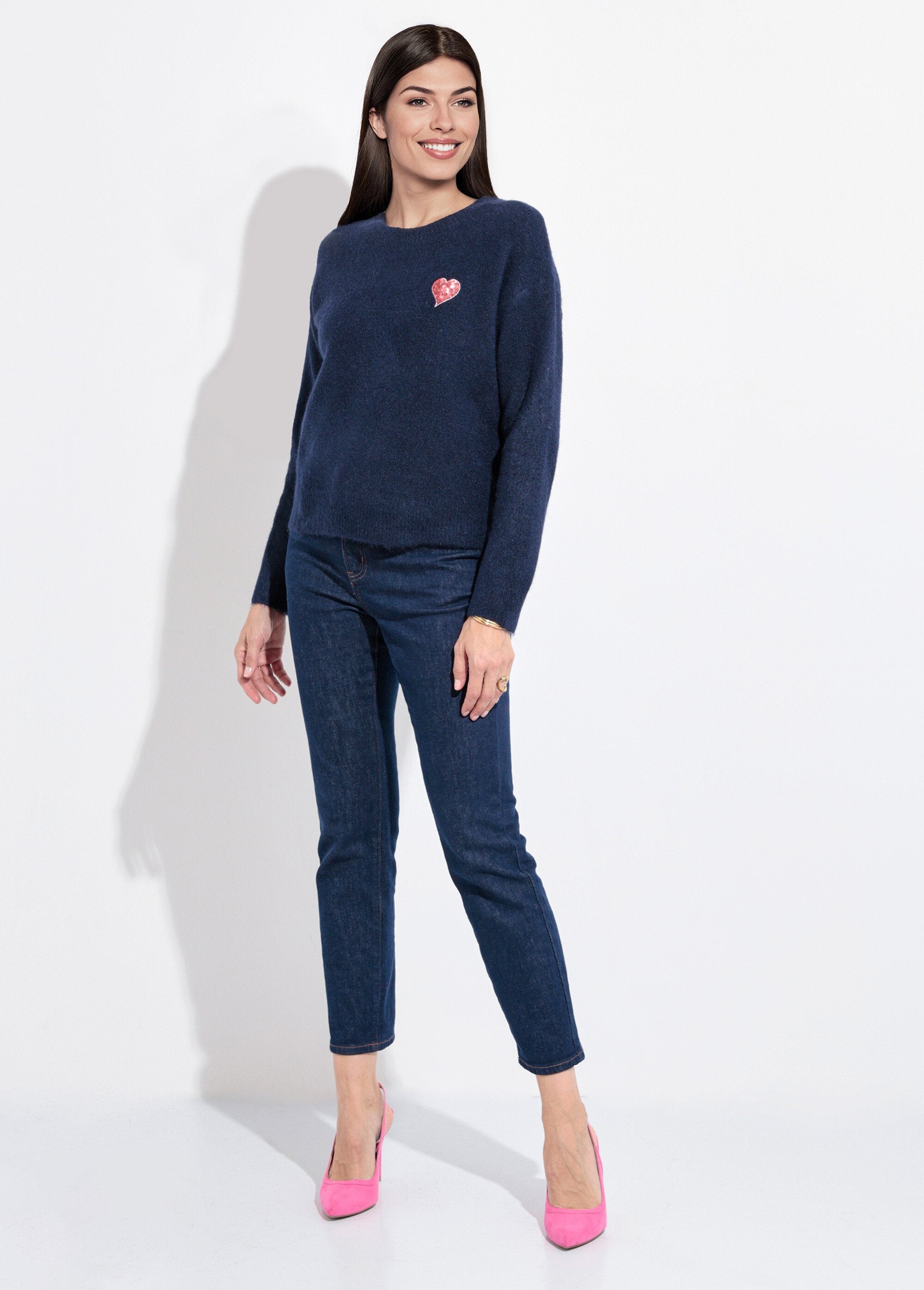 Round_neck_sweater_with_sequin_pattern_detail_Marine_SF1_slim