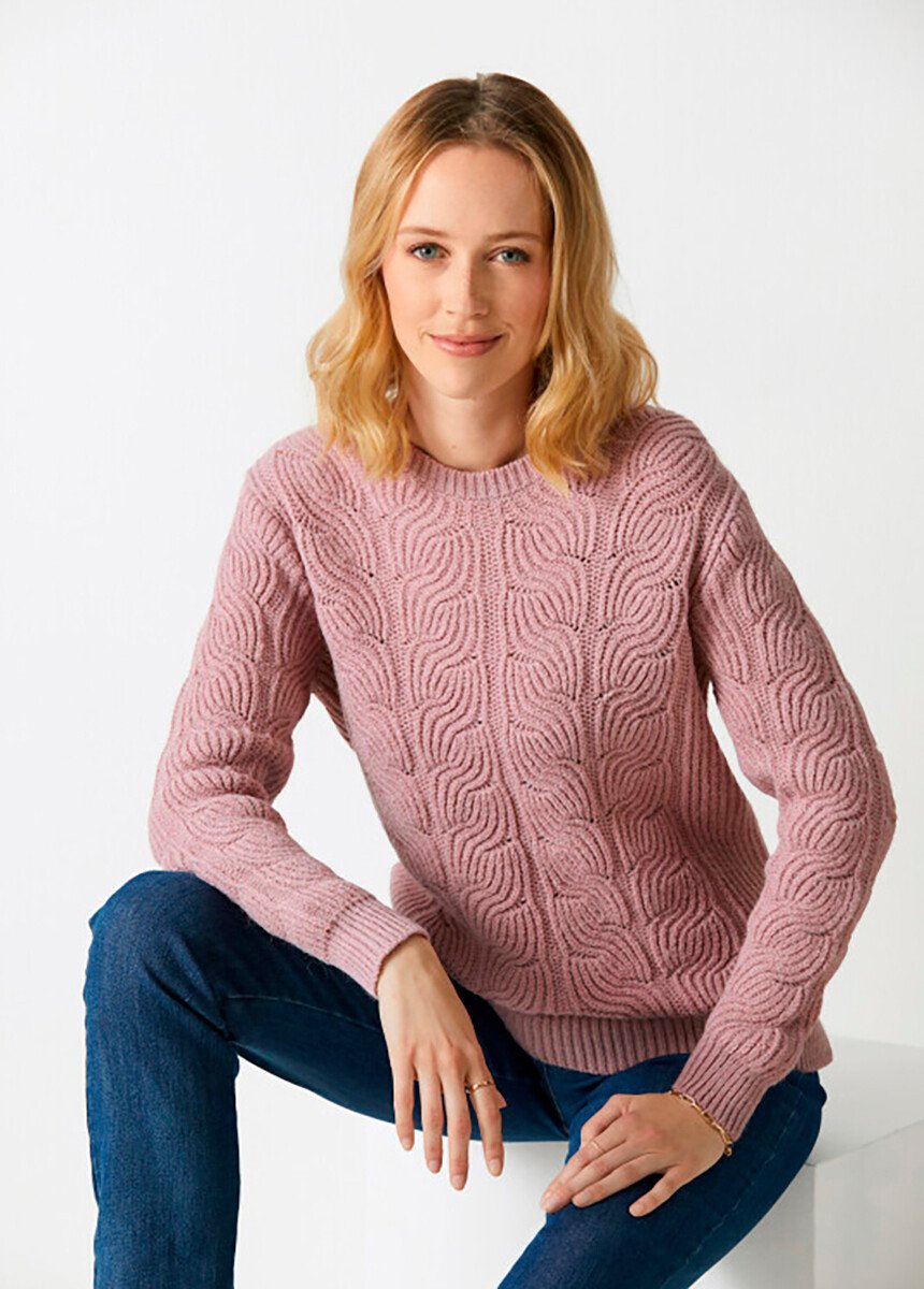 Round_neck_fancy_knit_sweater_Old_pink_FA1_slim