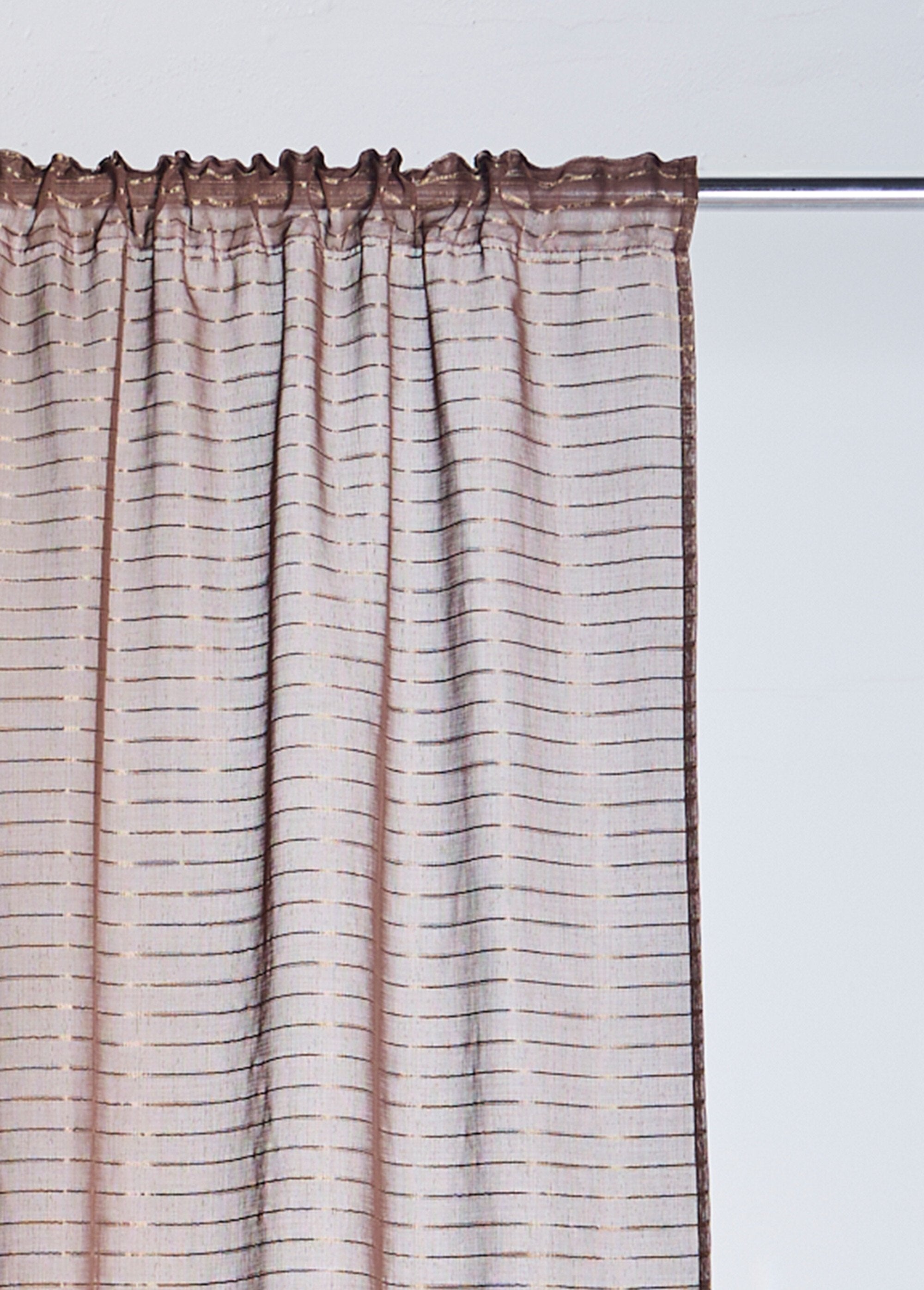 1-panel_curtain_with_gathered_heading_tape,_horizon_Brown_stripe_DE1_slim