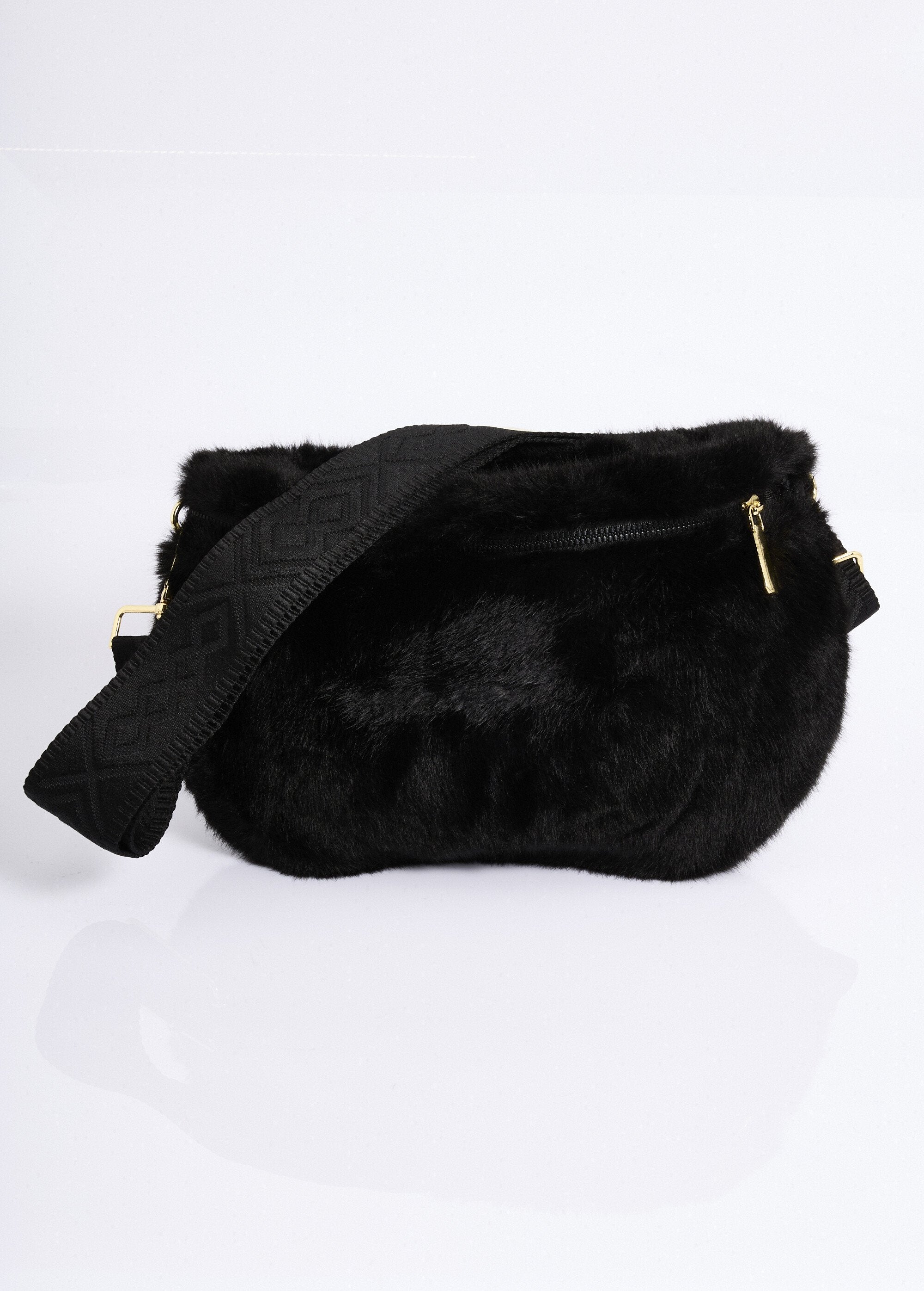 Faux_fur_zipped_fanny_pack_Black_FA1_slim