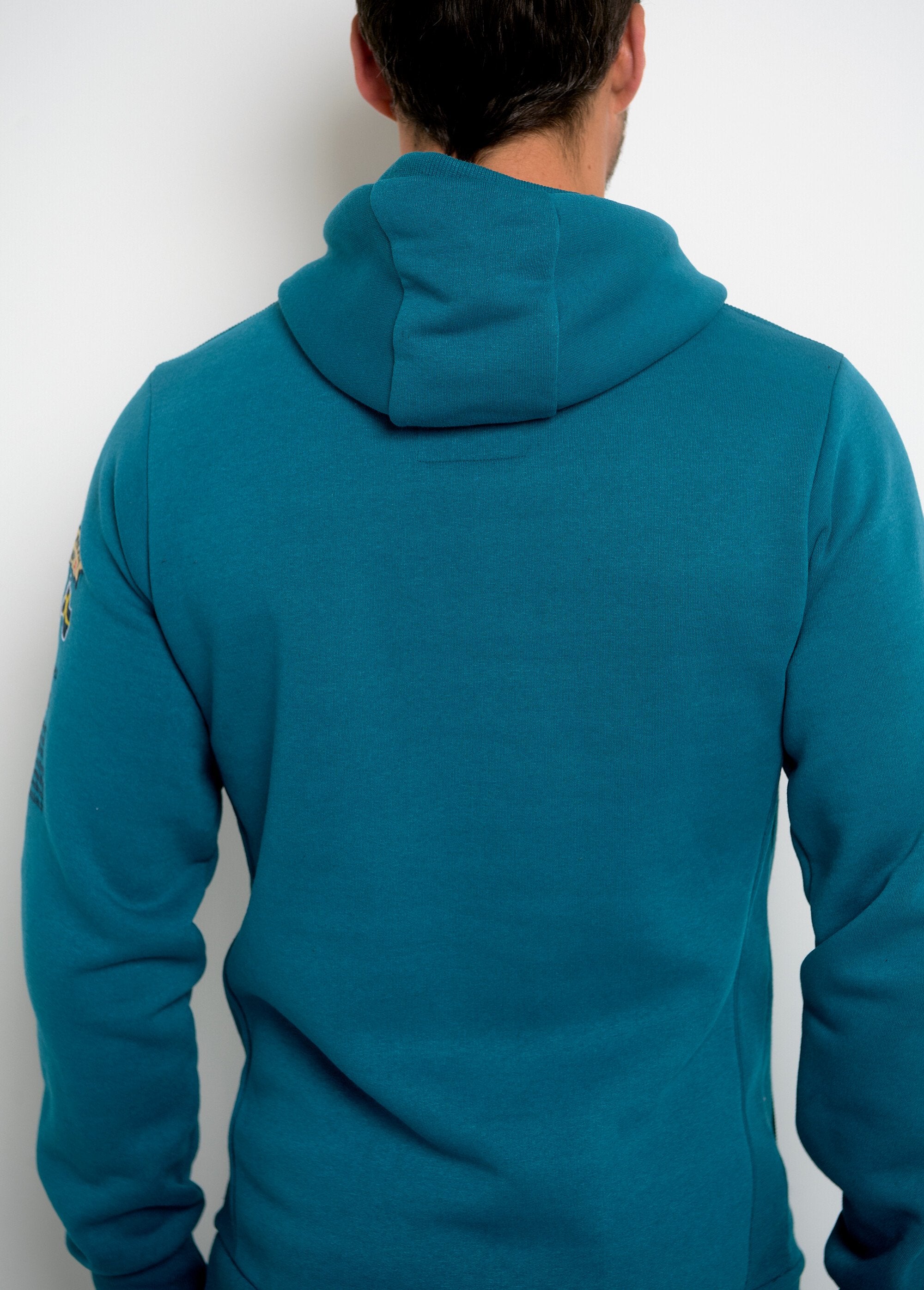 Long_sleeve_half_zip_hoodie_Petrol_blue_DO2_slim