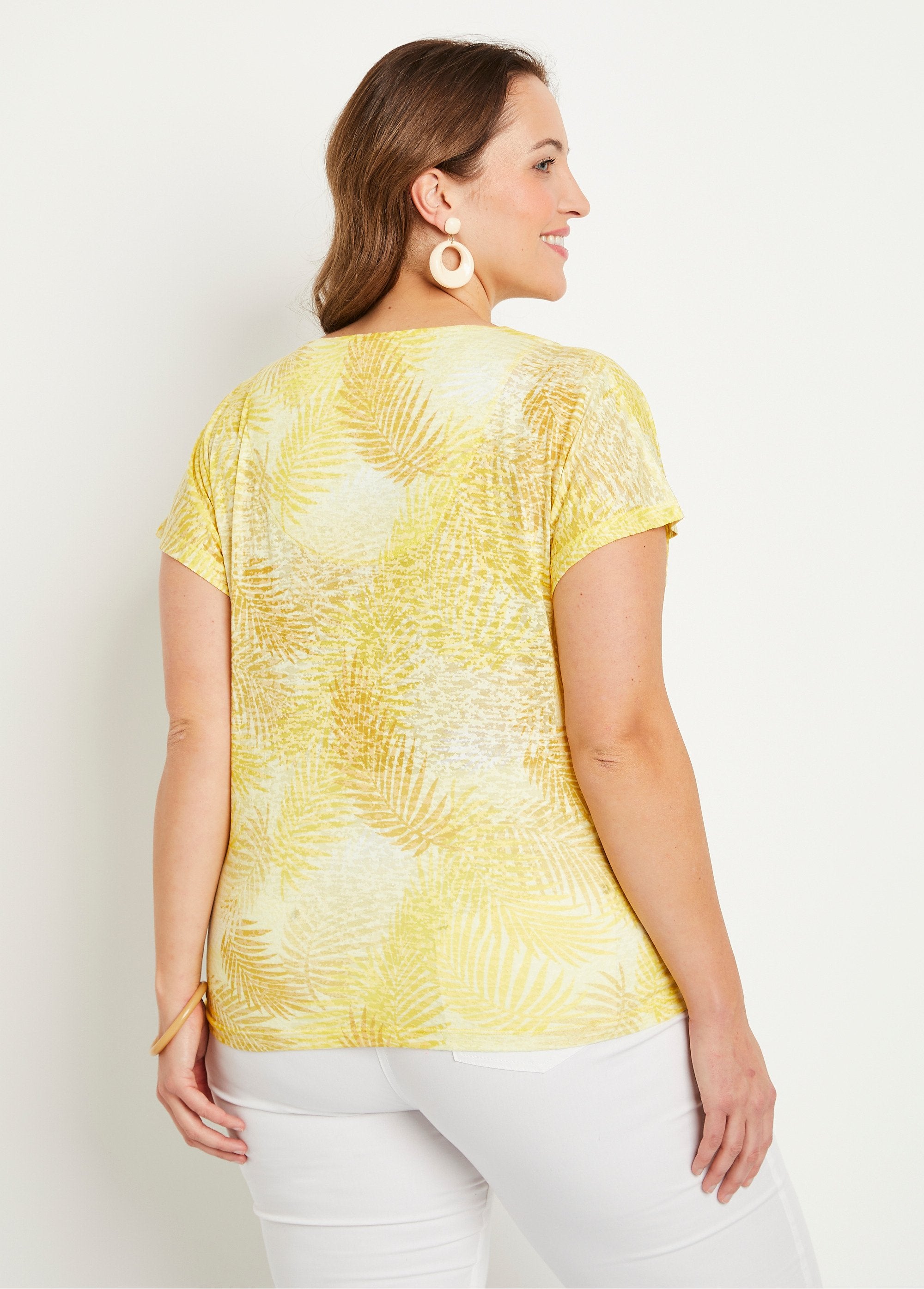 Short_printed_devoré_knit_t-shirt_YELLOW_DO1_curvy