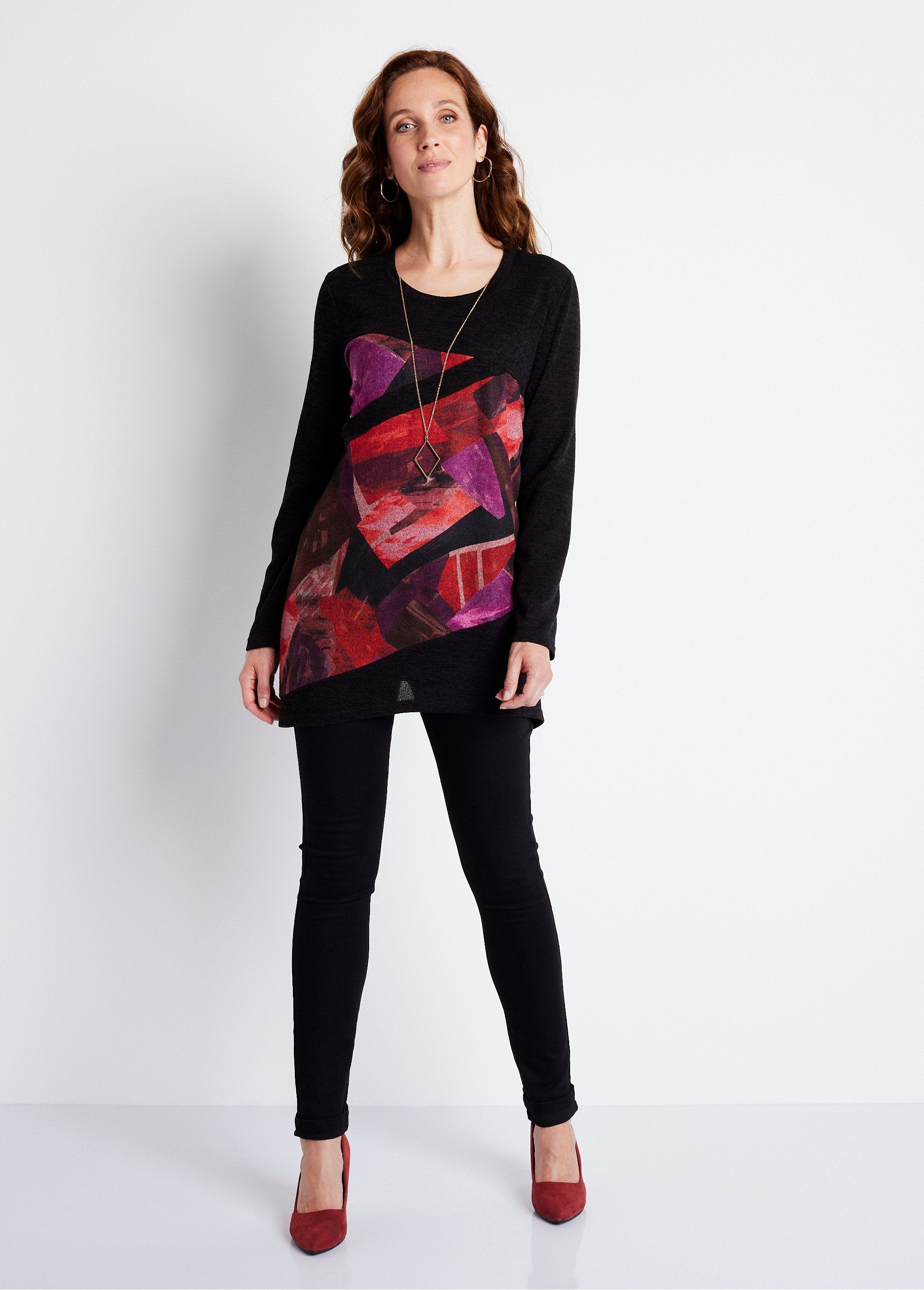 Long_asymmetrical_T-shirt_Black_and_blackcurrant_SF1_slim