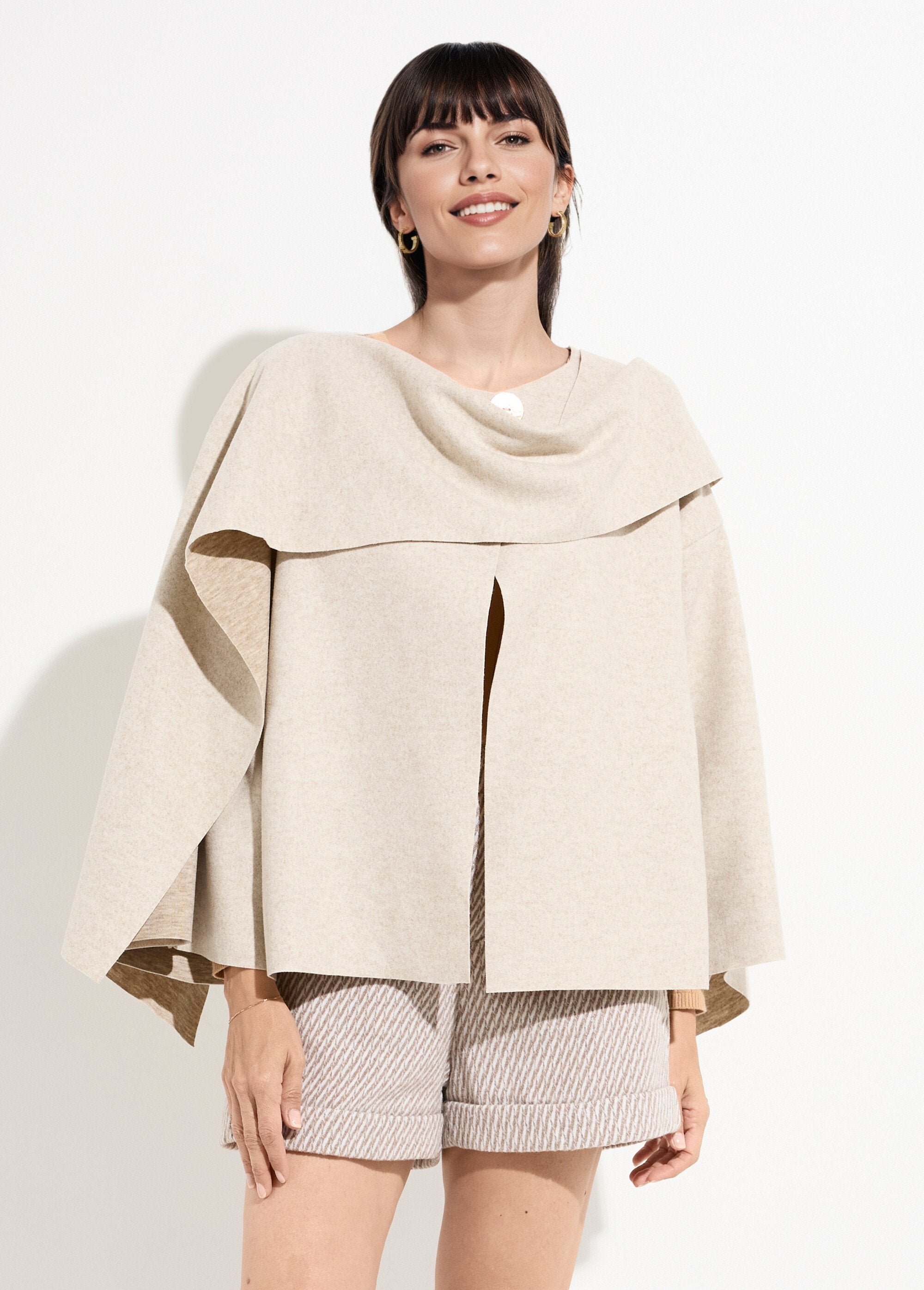 Jacket_with_metal_jewel_button_and_scarf_Beige_FA1_slim