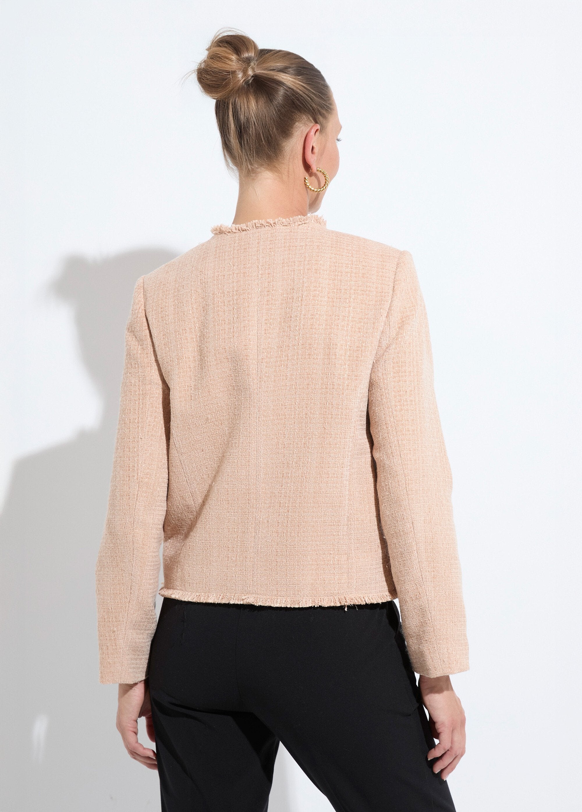 Fringed_button-down_collarless_tweed_jacket_Almond_DO1_slim